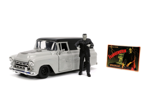 SET MASINUTA 1957 CHEVY SUBURBAN SI FIGURINA FRANKENSTEIN [1]