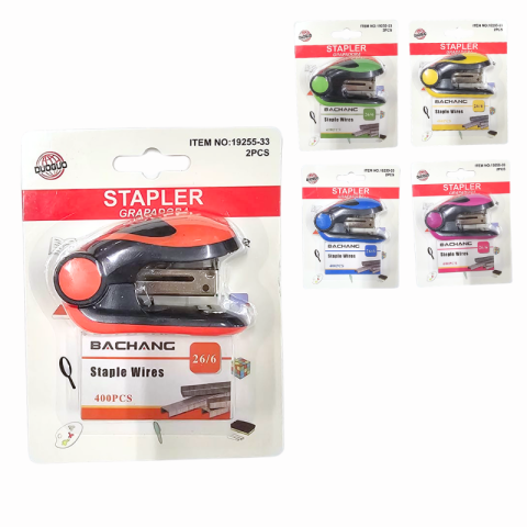 Birotică și accesorii birou - Set minicapsator cu capse culori diferite