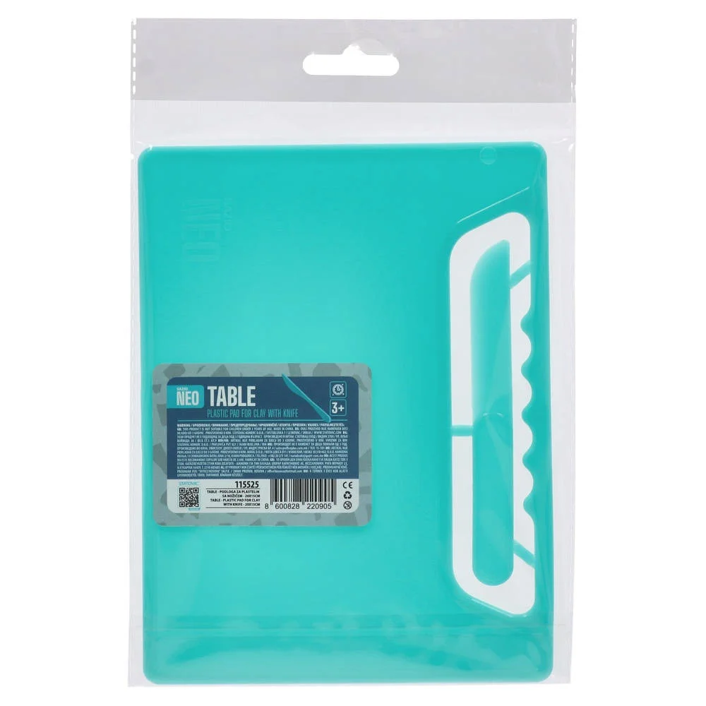 Accesorii craft - Set modelat plastilina cu cutit 20x15 cm Neo