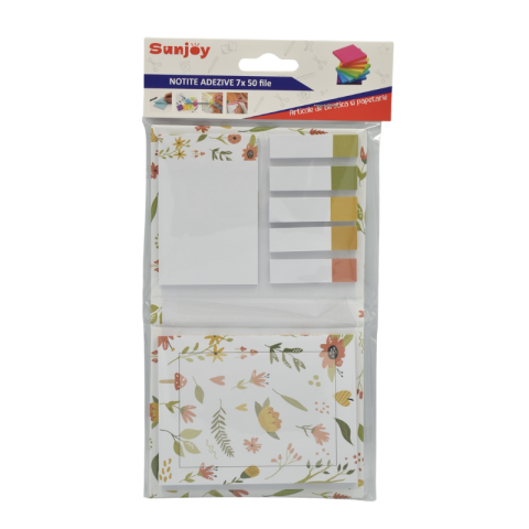 Note adezive - Set notite adezive 7x50 file Sunjoy