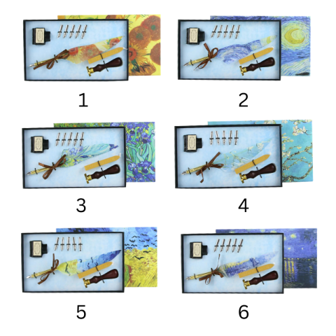 Set Pana de scris Art Gallery 9 piese culori diferite [1]