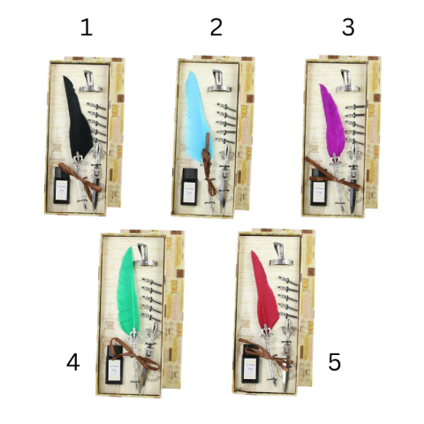 Set Pana de scris Big Ben 9 piese culori diferite [1]