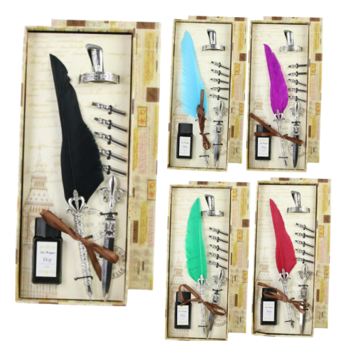 Seturi cadou - Set Pana de scris Big Ben 9 piese culori diferite