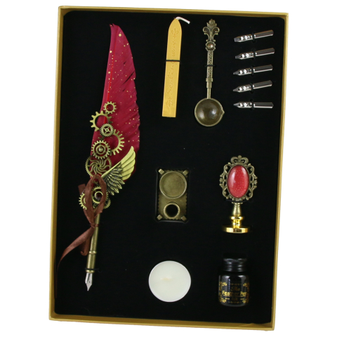 Set pana de scris Vintage 12 piese culori diferite [3]