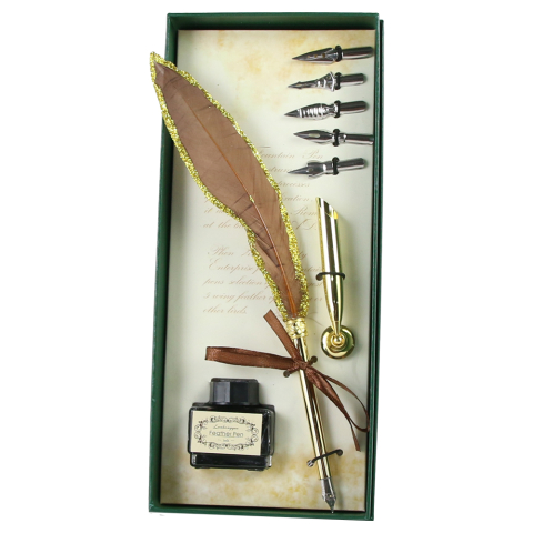 Set pana de scris Vintage „Enjoy Your Life” 8 piese [3]