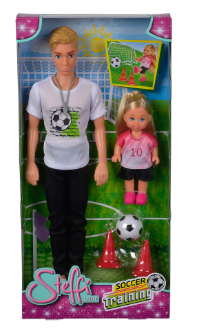 Păpuși și accesorii - SET PAPUSI KEVIN SI EVI SET O ORA DE ANTRENAMENT