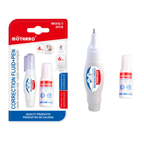 Birotică și accesorii birou - Set pix 4ml si pasta corectoare 6ml Motarro
