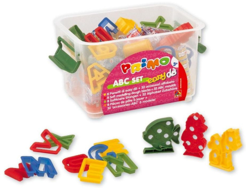 Artă și creativitate - Plastilina cu forme Primo Litere 8 culori 23.5 x 12.5 x 17 cm