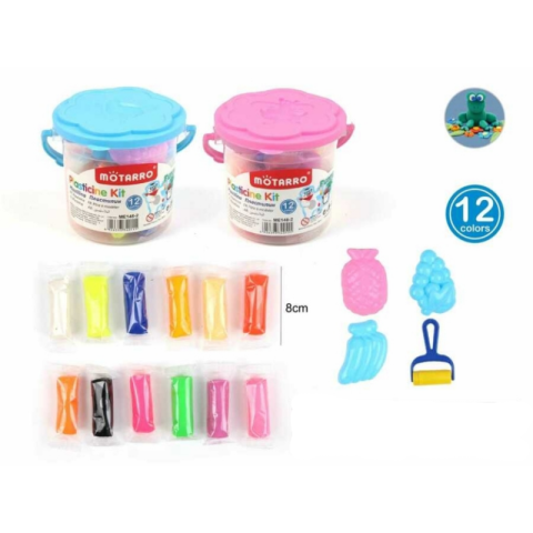 Plastilină - Set plastilina 12 culori si forme Motarro