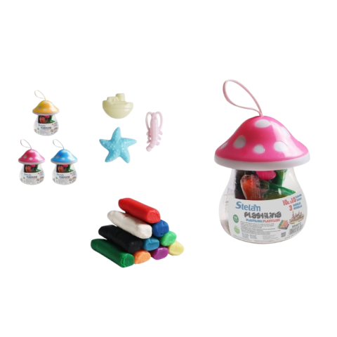 Plastilină - Set plastilina ciuperca 10 culori x 10gr