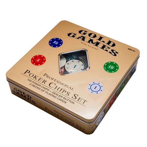Set poker - Carti si jetoane in cutie metalica [1]