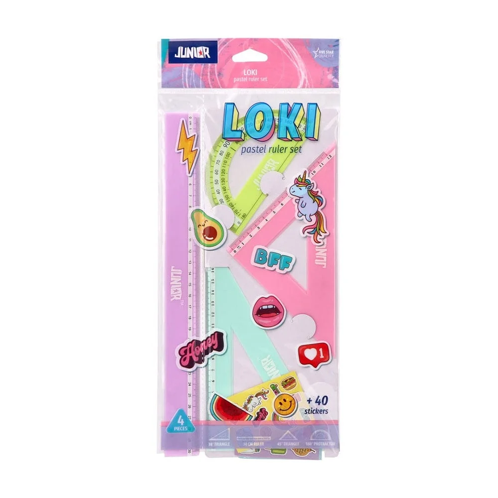 Raportoare - Set rigle flexibile pastel 4/set Junior