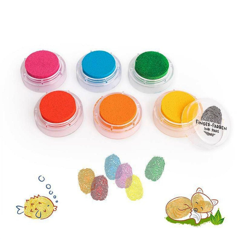 Set stampile pentru amprente 6 culori /set Trendhaus [1]
