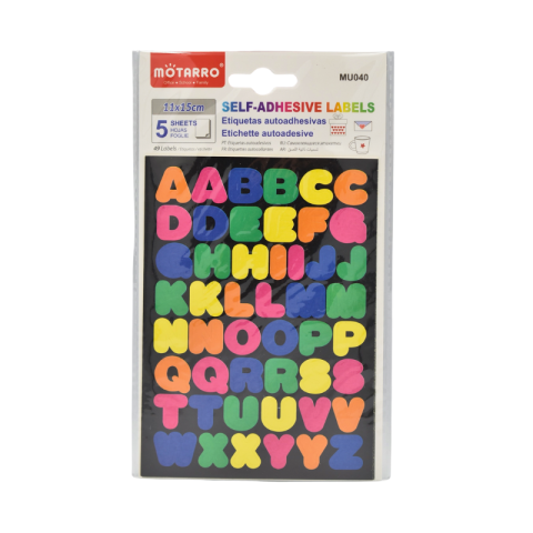 Artă și creativitate - Set stickere autoadezive litere Motarro