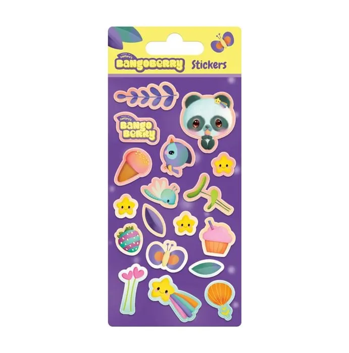 Craft și modelaj - Set stickere 3D Santoro Bangoberry Pally Panda 8.5 x 18 cm