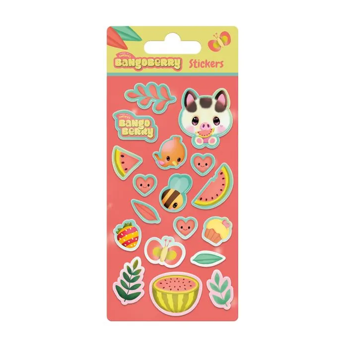 Craft și modelaj - Set stickere 3D Santoro Bangoberry Purcelusul Piggy 18 x 8.5 cm
