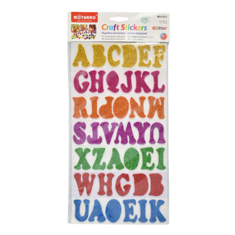 Artă și creativitate - Set stickere litere spuma EVA multicolor Motarro