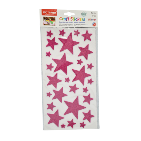 Set stickere spuma EVA stele diverse culori Motarro [4]