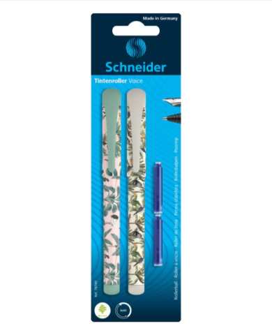 Instrumente de scris - Set stilou si roller Schneider Voice Vernil cu 2 rezerve