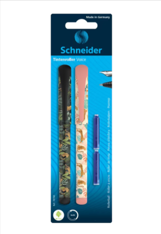 Instrumente de scris - Set stilou si roller Schneider Voice Negru cu 2 rezerve