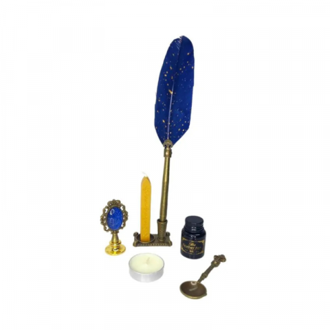 Set stilou Vintage decorativ pana calimara lumanare suport diverse culori [4]