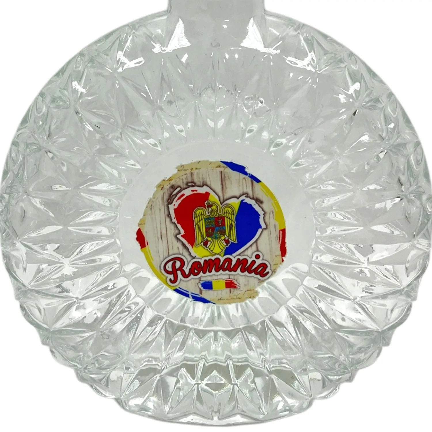 Set cadou tarie cu plosca sticla si 6 pahare Romania [2]