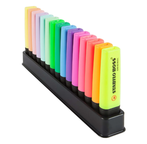 Set textmarkere 15 bucati Multicolor Stabilo Boss Original [1]