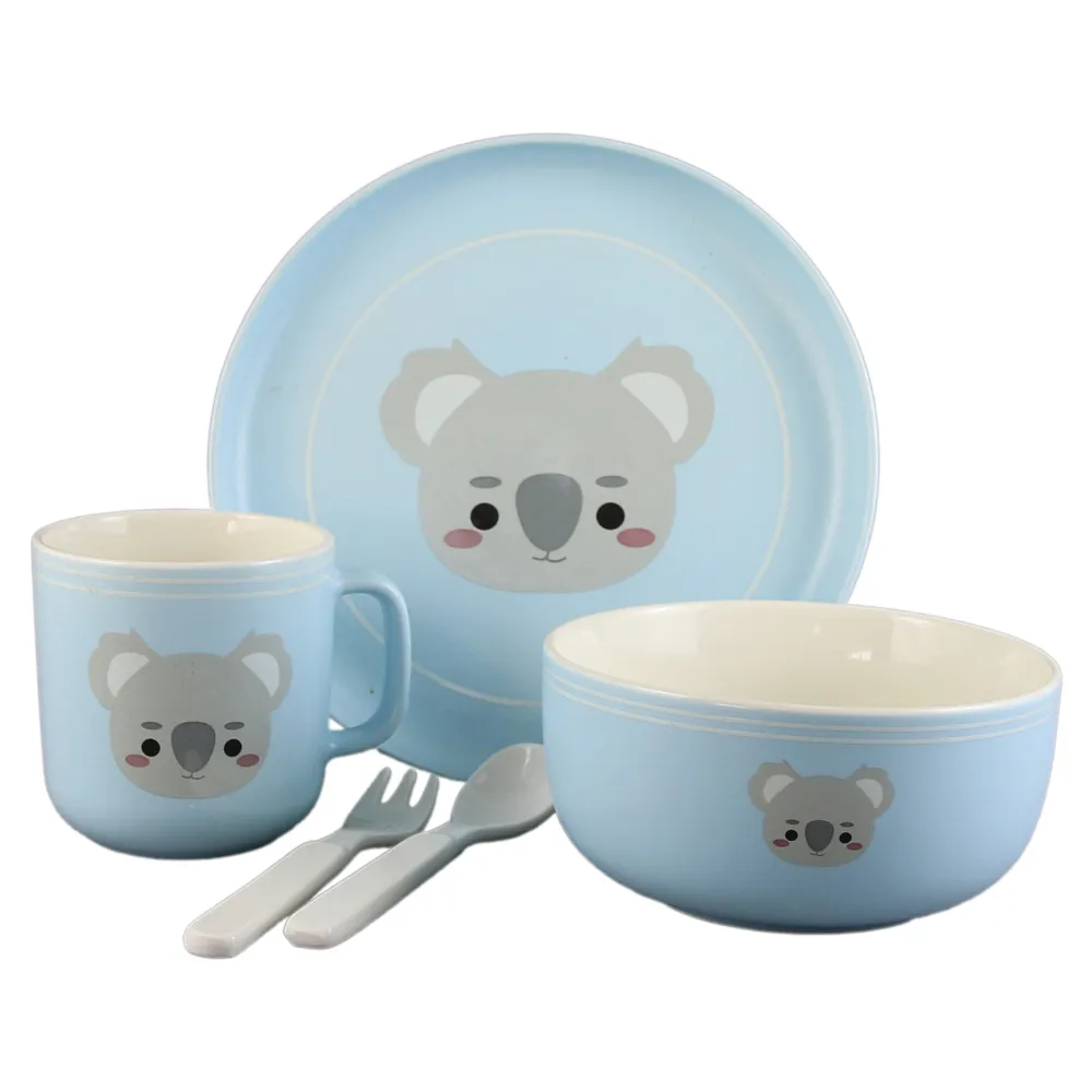 Rechizite școlare - Set vesela pentru copii din portelan 5 piese Koala