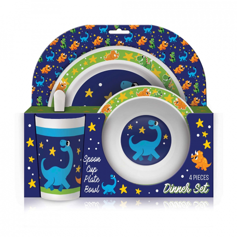 Accesorii școlare - Set vesela si tacamuri Dino S Cool Collection