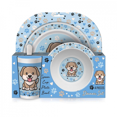 Accesorii școlare - Set vesela si tacamuri Dog S Cool Collection