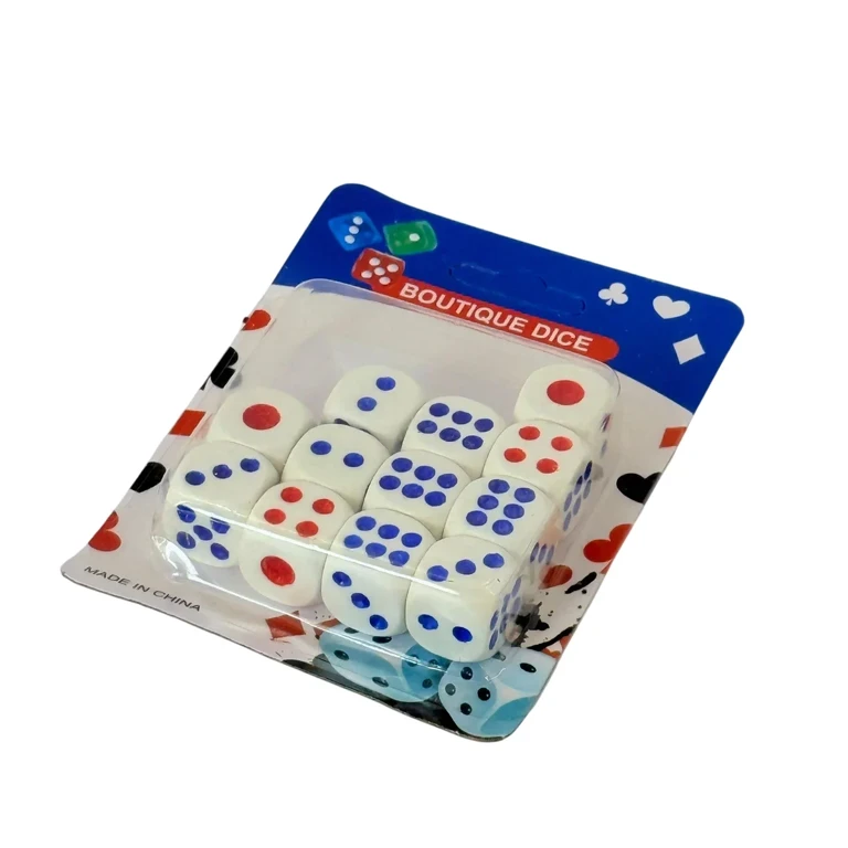 Jocuri educative și de societate - Set zaruri plastic 12/set