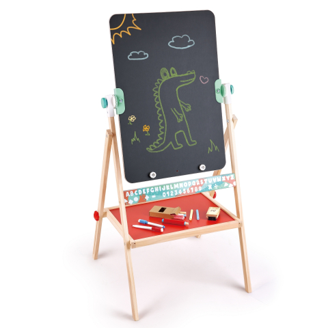 Sevalet plat pliabil cu tabla neagra si alba 50 x 110 cm Hape [1]