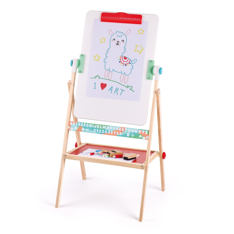 Sevalet plat pliabil cu tabla neagra si alba 50 x 110 cm Hape [2]