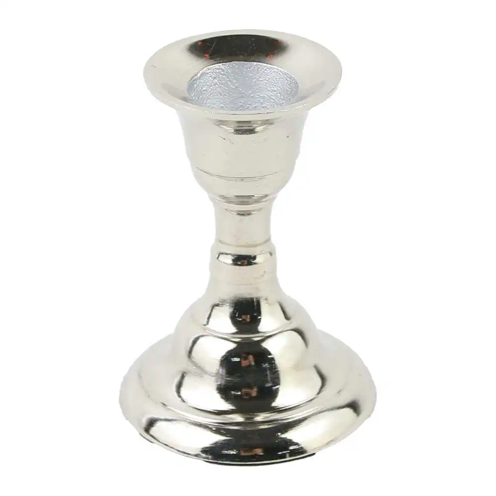 Casă și decorațiuni - Sfesnic din metal 8 cm argintiu