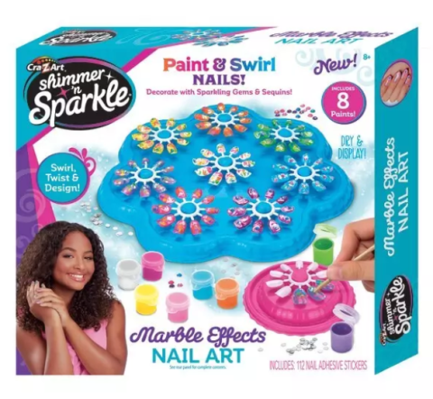 Jucării și jocuri - Shimmer n Sparkle Set de manichiura Unghii Marmorate Cra Z Art