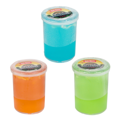 Jucării și jocuri - Slime cu schelet de dinozaur Toi Toys culori diferite