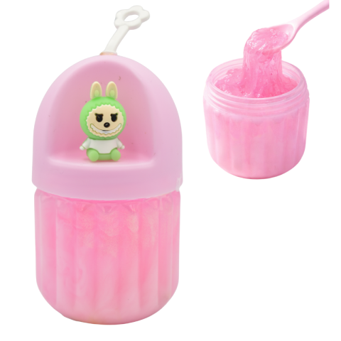 Slime Labubu cu figurina culori pastel [1]