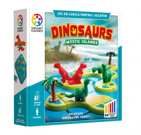 Jocuri educative - Joc de logica Dinosaurs Mystic Islands – Smart Games