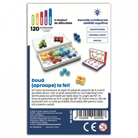Joc de Logica IQ Twins 120 provocari Smart Games [2]