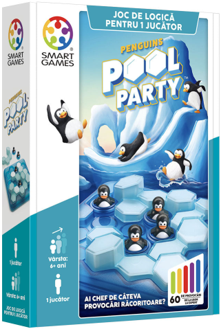 Jocuri educative și de societate - Joc de logica Penguins Pool Party RO