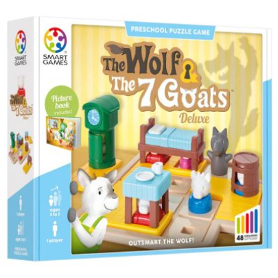 Jocuri educative - Joc de logica Smart Games The Wolf and the 7 Goats Deluxe