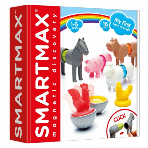 Jucării și jocuri - Joc magnetic My First Dinosaurs – SmartMax