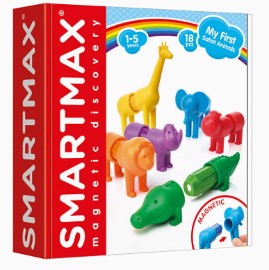 Jucării interactive și tematice - Joc magnetic My First Safari Animals SmartMax