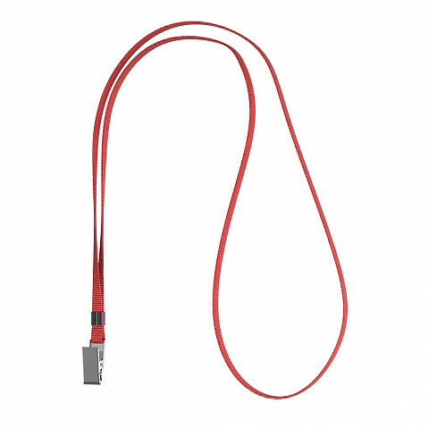 Noutăți Librăria Compas - Snur ecuson cu clips metalic 42 cm rosu ErichKrause