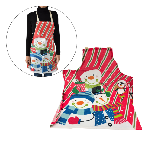 Accesorii de bucătărie tematice - Sort cu oameni de zapada 63x73 cm dama modele diferite