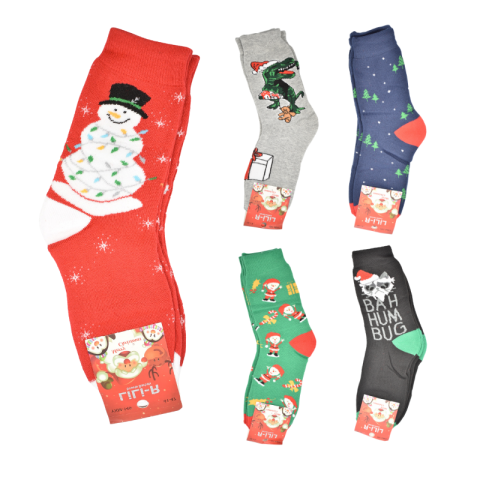 Noutăți Librăria Compas - Sosete barbati 41-47 culori diferite Craciun 2 perechi /set