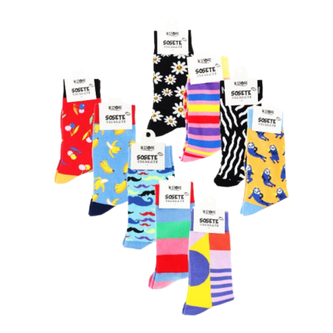 Ingrijire personală copii - Sosete colorate cu desene diferite 1 buc