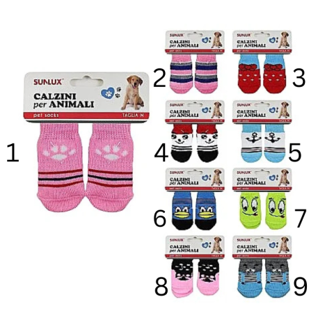 Sosete pentru animale M 2 buc modele diferite [1]