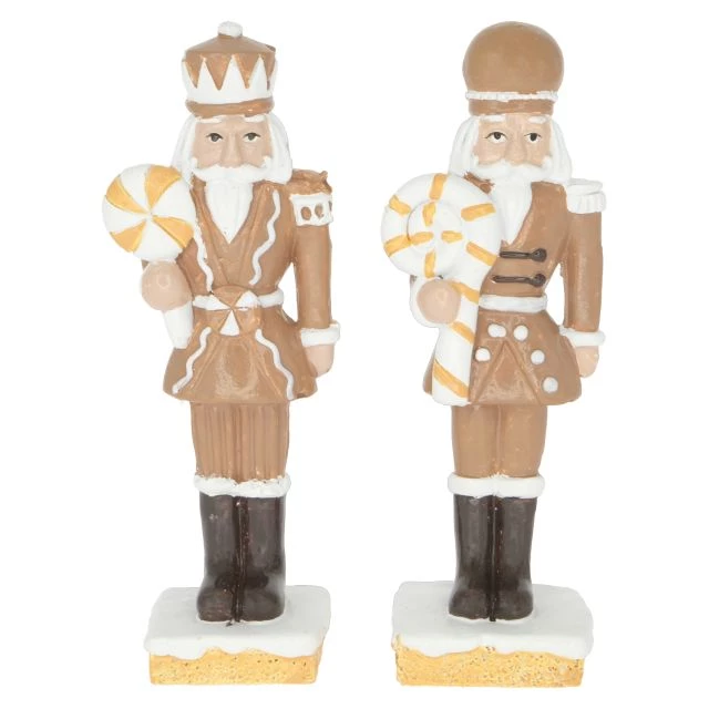 Ornamente și figurine decorative - Spargator de nuci din rasina  3.4x2.6x10.2 cm maro/alb