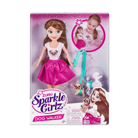 Păpusi - Sparkle Girlz set papusa cu catelusi 3 ani+